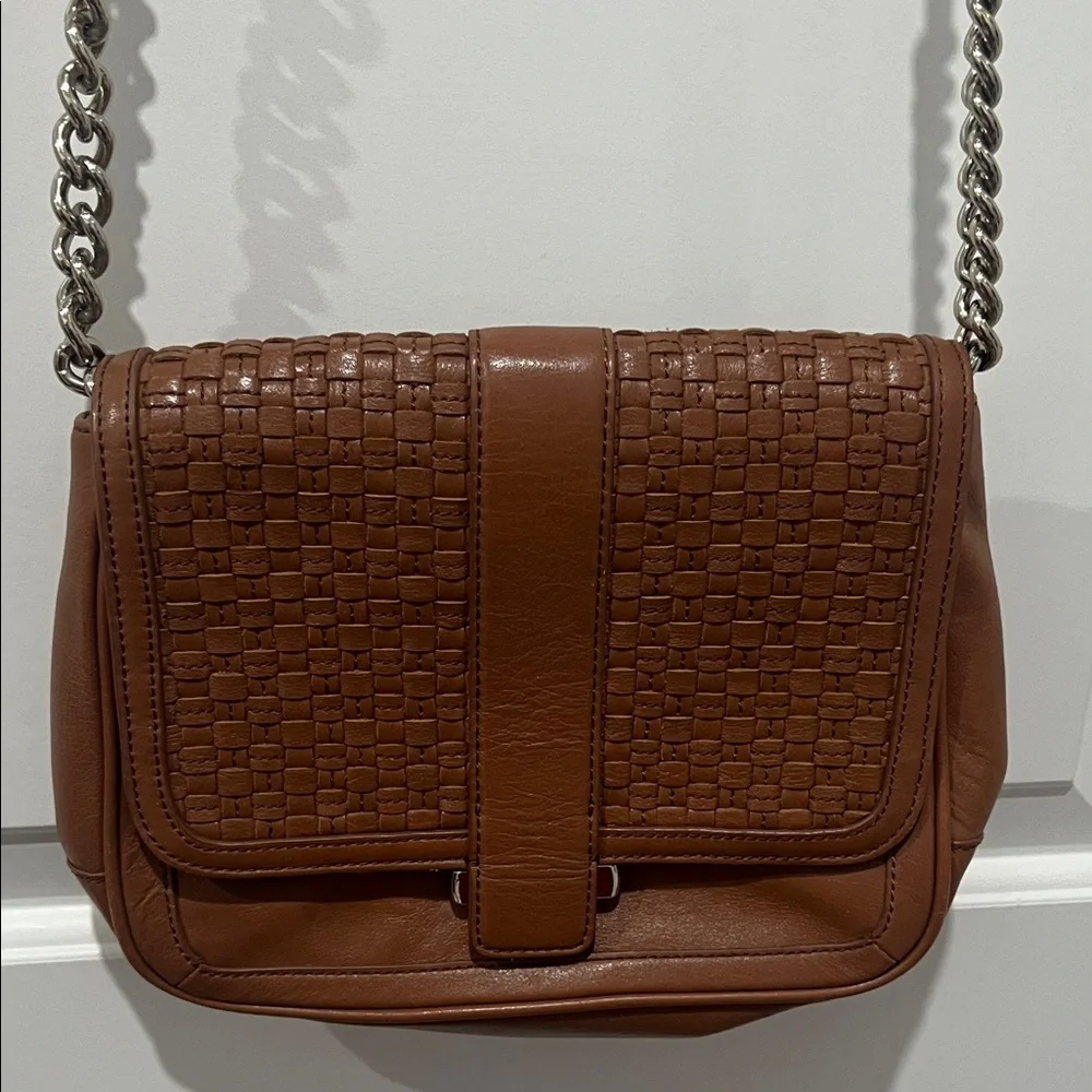 Banana‎ Republic Tan Woven Crossbody Bag